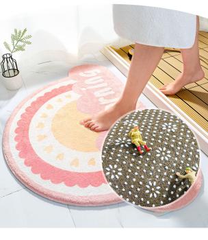 Großhandel B2B Badematte Antirutsch Bodenmatte quadratischem Design Happy